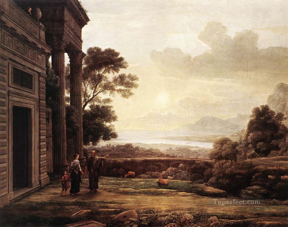 The Expulsion of Hagar landscape Claude Lorrain Oil Paintings